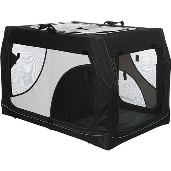 Trixie Transport nylon box Vario DOUBLE 91x60x61/57cm černo-šedý