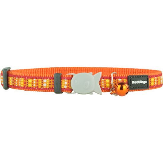 Red Dingo Obojek pro kočky Lotzadotz Orange