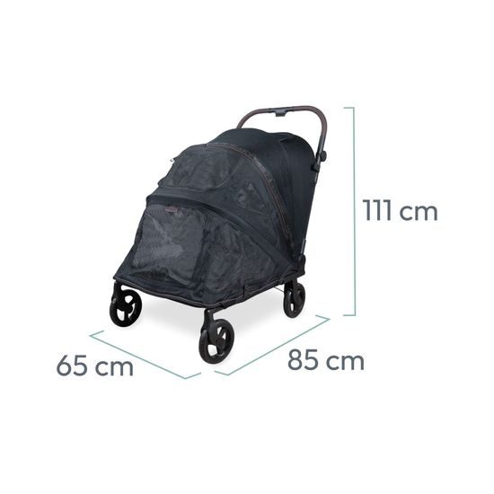 Wonderfold Pet Kočárek PFL pro psy do 45 kg black