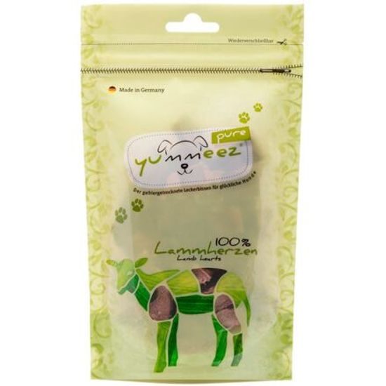 Yummeez Pure Mrazem sušená jehněčí srdíčka 35 g