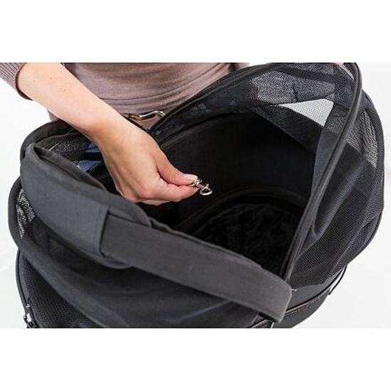 Trixie Přepravka na zadní nosič kola pro psa kryt síťovina 29x42x48cm (max 6kg)