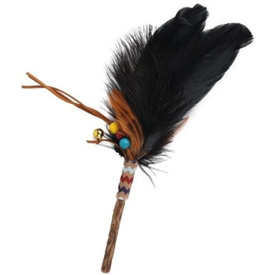 AFP Dream Catcher Kouzelná hůlka s peříčky s aktinidií stříbrnou