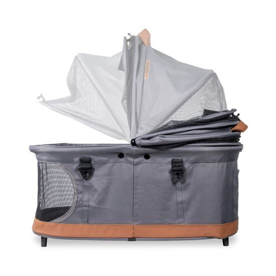 Wonderfold Pet Kočárek P2 pro psy 3v1 do 9kg (kočárek+autosedačka+přepravka) graphite grey