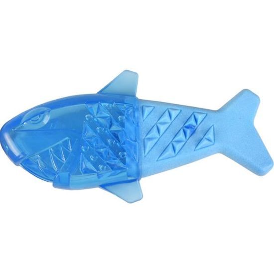 Flamingo Hračka chladící ryba 18cm modrá
