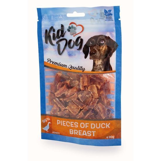 KidDog kachní prsa kousky 80 g