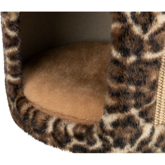 TRIXIE Škrabací jeskyně LEO ø 38 x 30 cm hnědá/leopardí