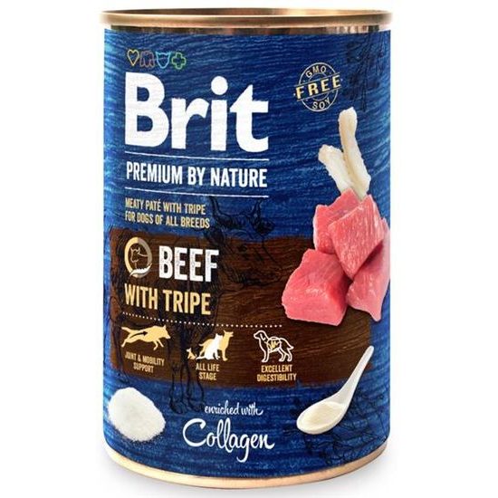 Brit Premium by Nature Dog konzerva Beef with Tripes 400 g