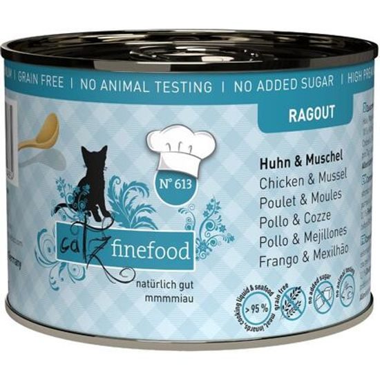 Catz finefood Konzerva CF Ragout No.613 s kuřecím masem a slávkou 180 g