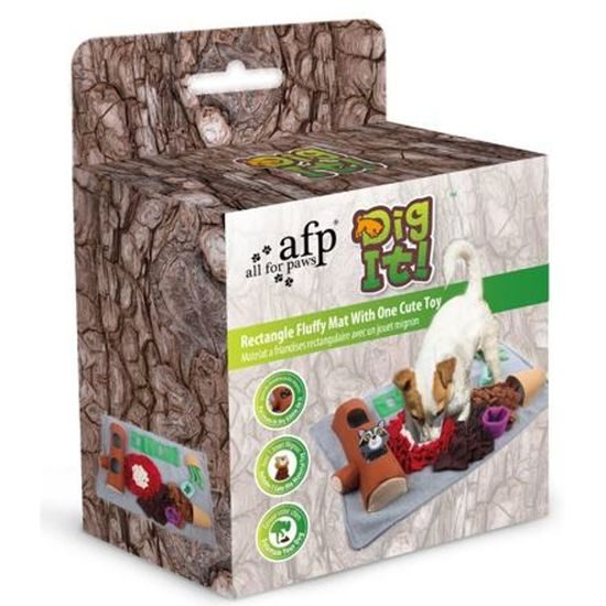 Obdélníkový čmuchací kobereček AFP Dig It s plyšovým zvířátkem