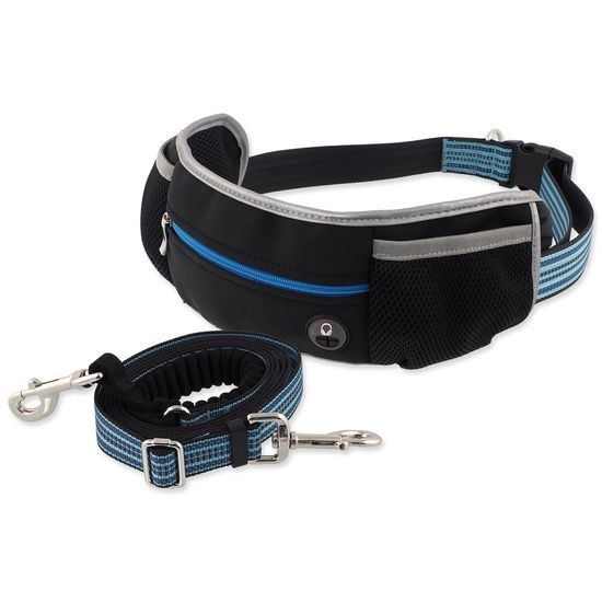 Dog fantasy Vodítko s ledvinkou běžečké, reflexními prvky