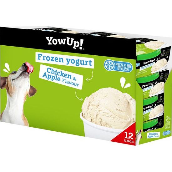 Dairy pet Yow Up! YOWUP Frozen Yoghurt - zmrzlinový jogurt s příchutí kuřete a jablka 110 g