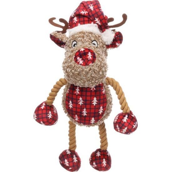 Flamingo Hračka plyš vánoční Krola sob 32cm Flamingo