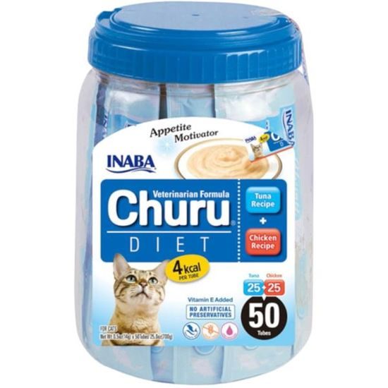 Inaba Churu Cat Vet Diet Tuna & Chicken Varieties 50x14g