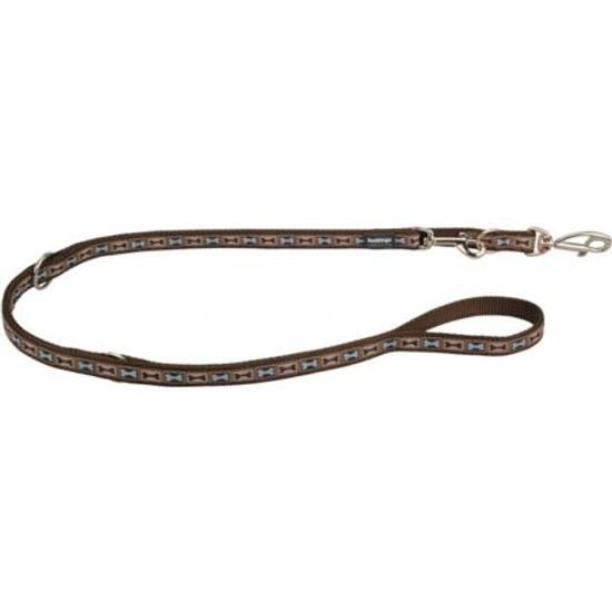 Red Dingo Vodítko přepínací 15 mm x 2 m Bone Yard