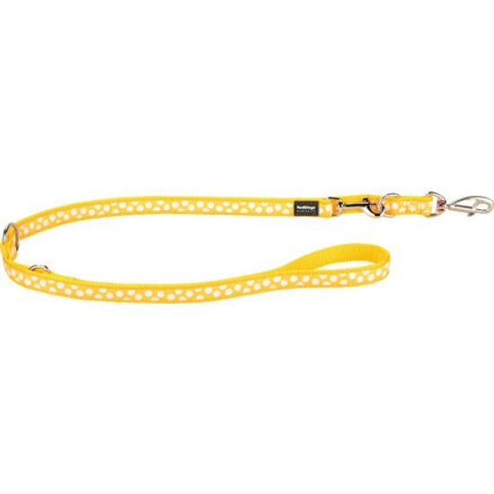 Red Dingo Vodítko přepínací20 mm x 2 m White Spots on Yellow