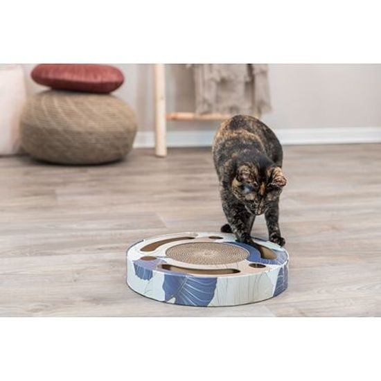 Trixie Škrabací bubínek s hračkami 33cm modrý