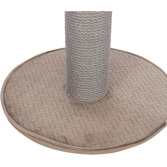 Trixie Škrabací sloupek LIVIA s plyšovou kuličkou 64 cm sisal/plyš béžovošedá