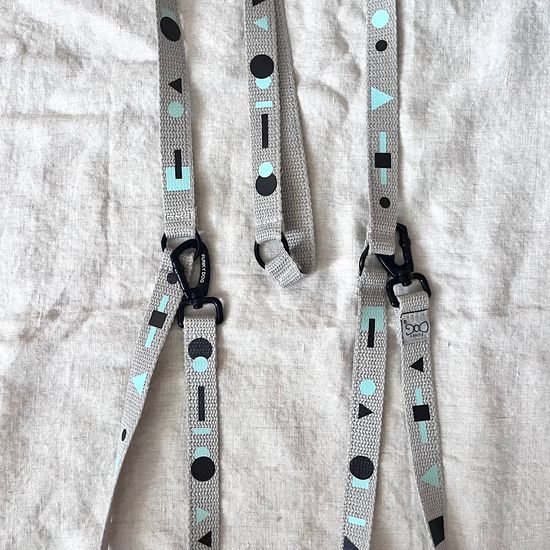 FUNKY DOG Konopné přepínací vodítko pro psa 3 m barevný vzor