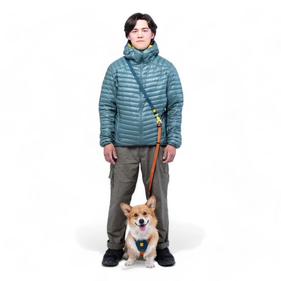 Woolly Wolf Color Block Multi-Use Leash