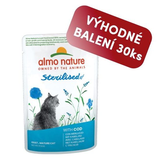 Almo Nature Holistic Sterilised Treska 70g výhodné balení 30ks