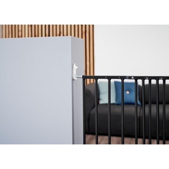 DogSpace Charlie extra vysoká prodlužovací brána 62-107cm šroubovací kovová černá