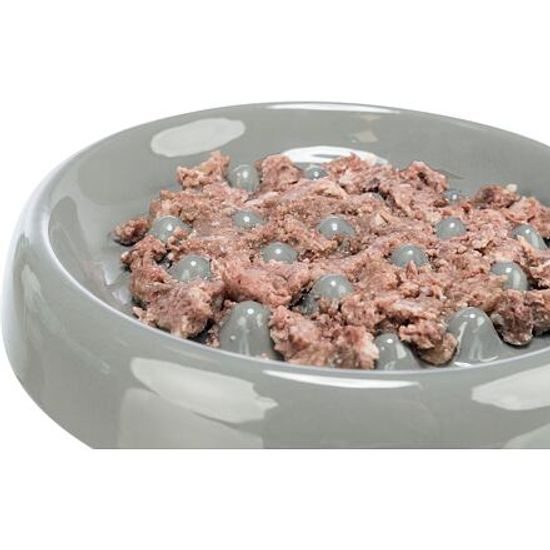 Trixie Slow Feed keramická miska k pomalému krmení 0,25 /ø18cm modrá šedá