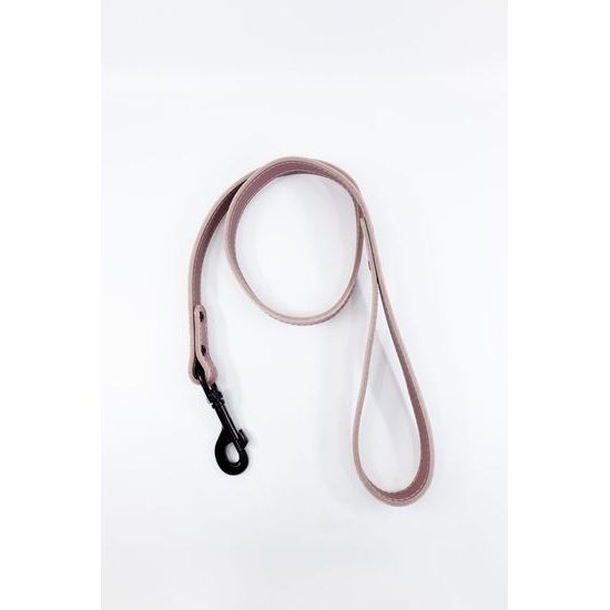 Bafpet Kožené vodítko HERRY černé kování Růžová