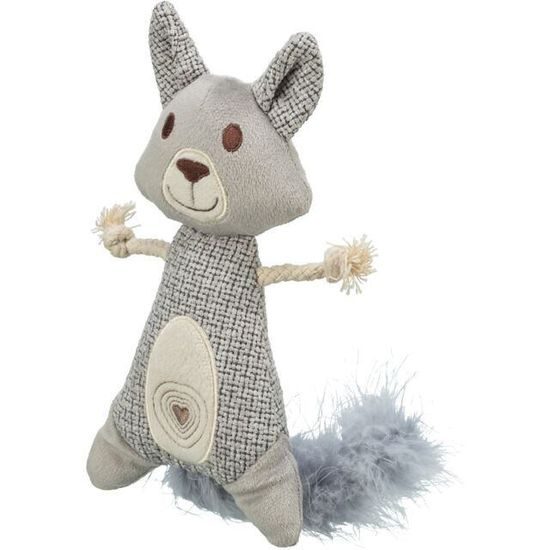Trixie Mýval XXL peříčkový ocas catnip 20 cm/30 cm plyš/tkanina/peří