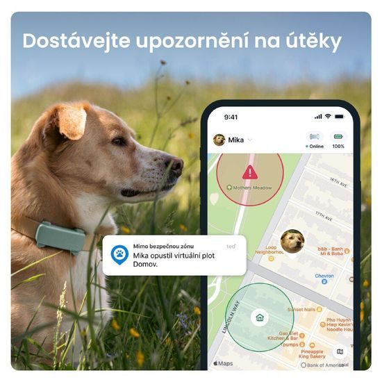 Tractive DOG 6 - GPS lokátor a a monitor zdraví pro psy