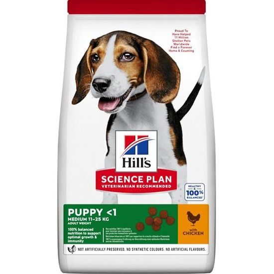 Hill's Science Plan Canine Puppy Medium Chicken 18 kg