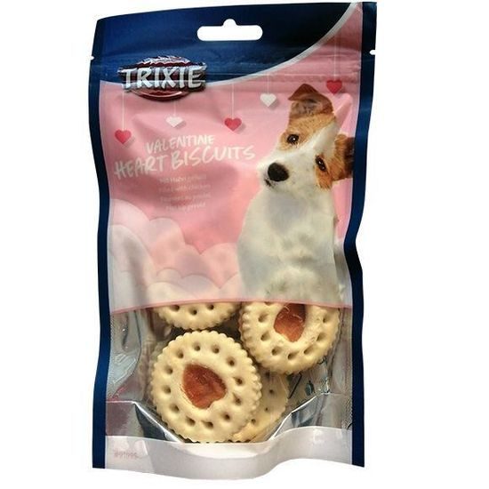 Trixie Valentine Heart Biscuits sušenky s kuřecím 100 g LIMITOVANÁ NABÍDKA