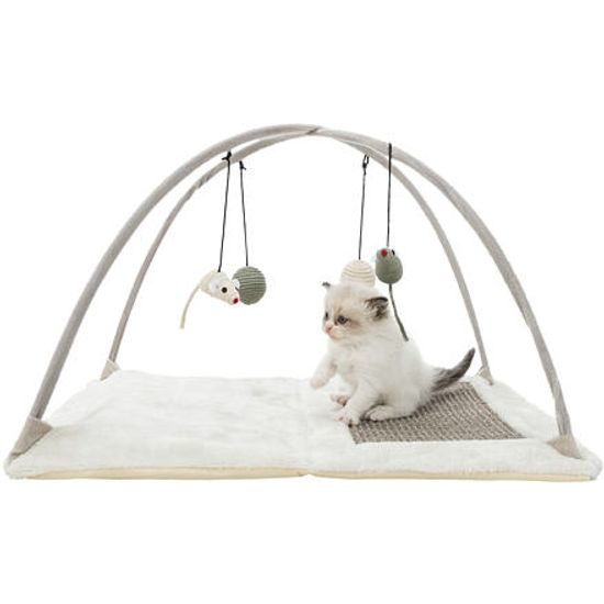 Trixie Hřiště škrabací podložka s hračkou na pružině 60x33x42cm