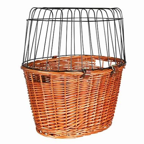 Trixie Přepravní koš na kolo s drátěnou kabinou 44x48x33cm bez polštáře (max 5kg)