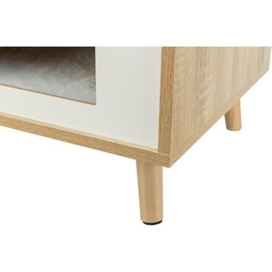 Trixie Dřevěná boudička ISA na nožkách 40x50x40cm světlehnědá/bílá