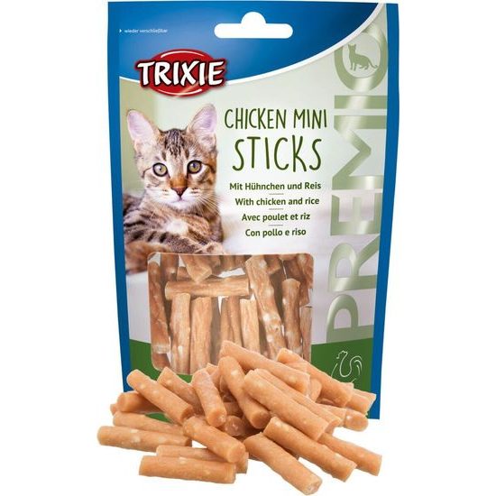 Trixie Premio MINI STICKS mini tyčinky kuřecí s rýží 50 g