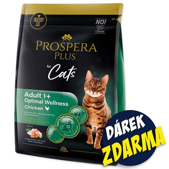 Prospera Plus Krmivo Adult 1+ Chicken Optimal Wellness 7kg+Barel Prospera Plus Plus