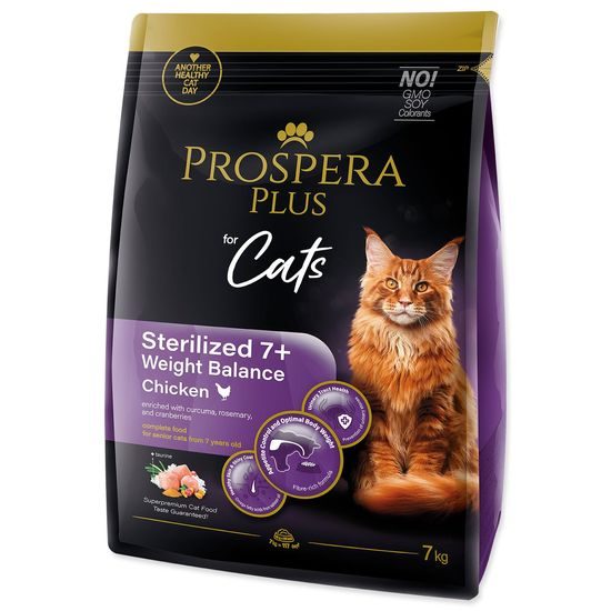 Prospera Plus Krmivo Sterilized 7+ Chicken Weight Balance 7kg