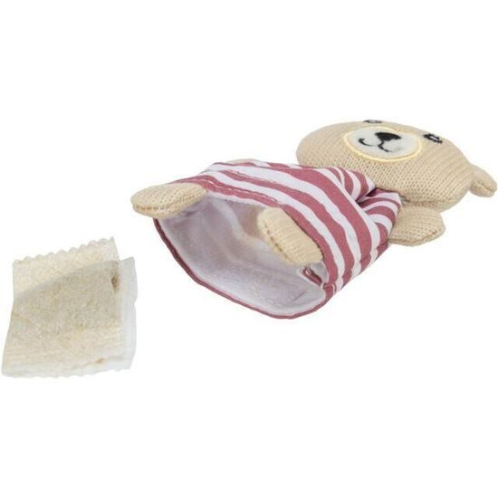 Trixie Medvídek v šatech, s catnipem, 12 cm, tkanina, různé barvy