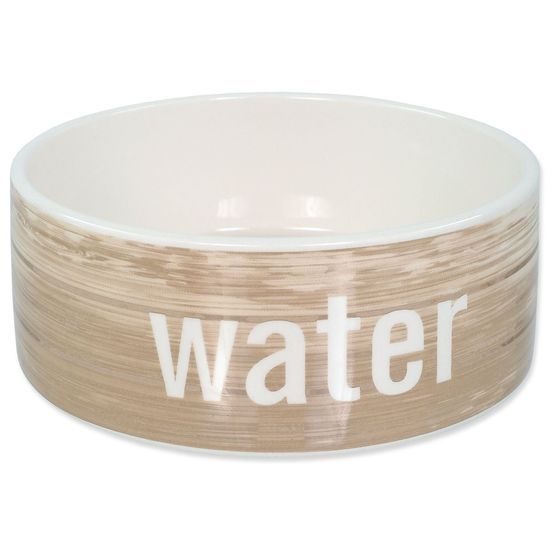 Dog fantasy Miska keramická vzor dřevo 16x6cm 770ml