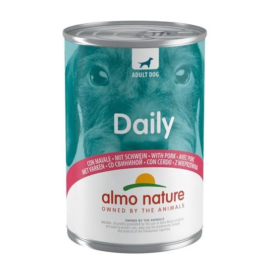 Almo Nature Daily Menu s vepřovým 400g výhodné balení 24ks