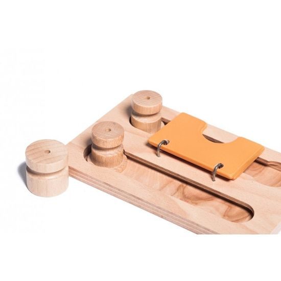 My Intelligent Pets Dřevěný hlavolam Playground - Modul 2M (pouze deska bez kloboučků a válečků)