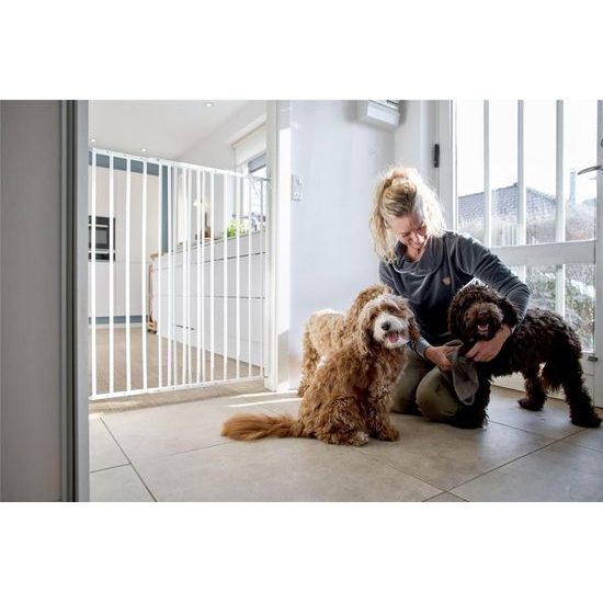 DogSpace Charlie extra vysoká prodlužovací brána 62-107cm šroubovací kovová černá