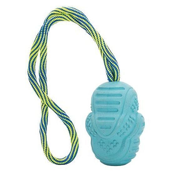 HipHop Vrhací tréninkový Aport s vlákny z rýžových slupek na laně 8/30cm