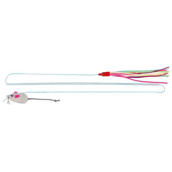 Trixie Udice s plyšovou hračkou a střapcem na druhém konci 40 cm