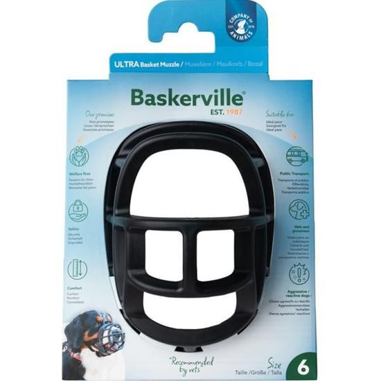 Baskerville Náhubek plast černý