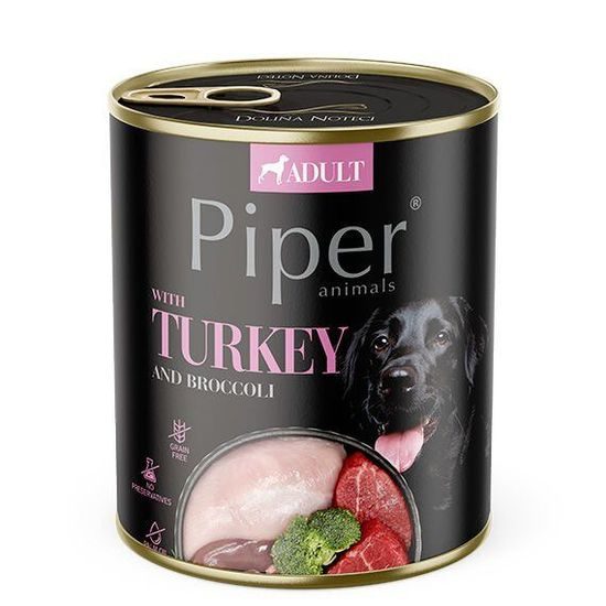 Piper NEW s krůtou a brokolicí konzerva pro psy 800 g