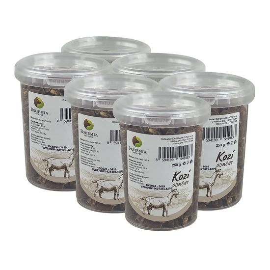 BOHEMIA 6x Kozí odměny 250g