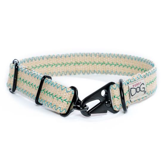 FUNKY DOG Odolný 25 mm obojek pro psa z konopí