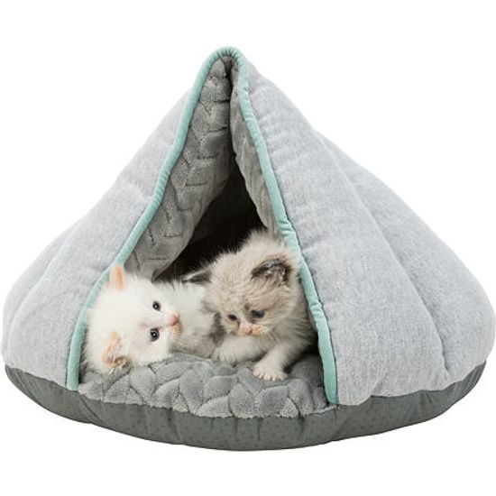 Trixie JUNIOR plyšová jeskyně stan 45x30x40cm šedá