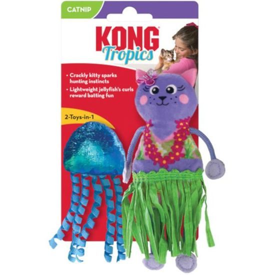 KONG Hračka cat Tropics Hula 2 ks